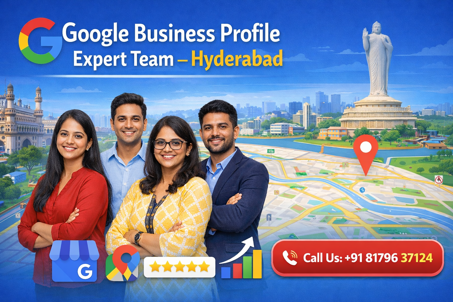 Google Business Profile team in Hyderabad - +918179637124