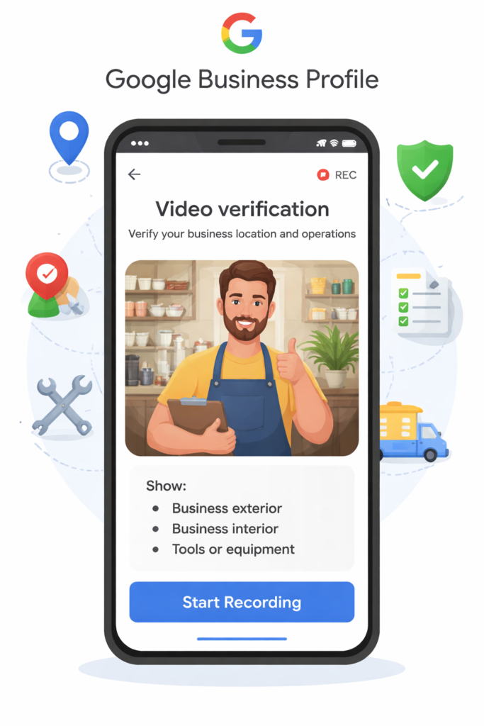 Google business profile video verification