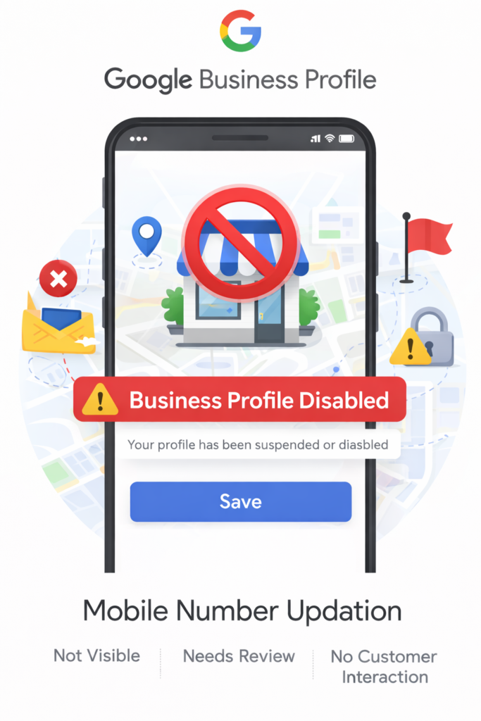 Google Business Profile disabled status