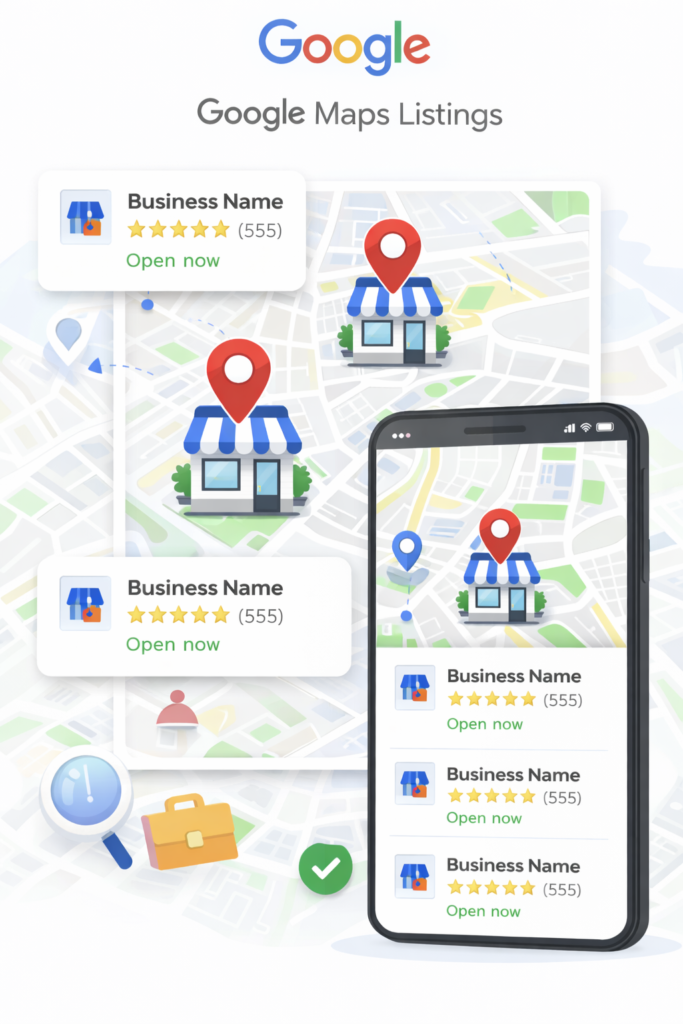 Google Maps listing service