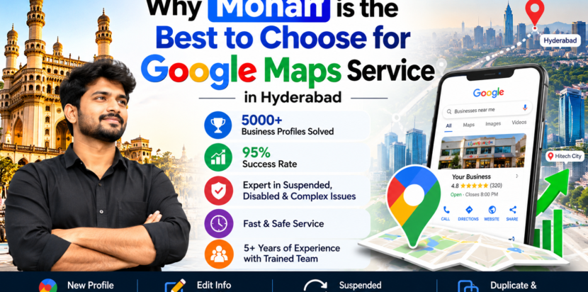 Why Mohan is best to choose for Google Maps service in Hyderabad